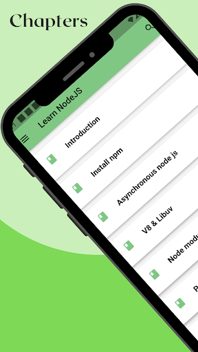 Android application Learn Node.js screenshort