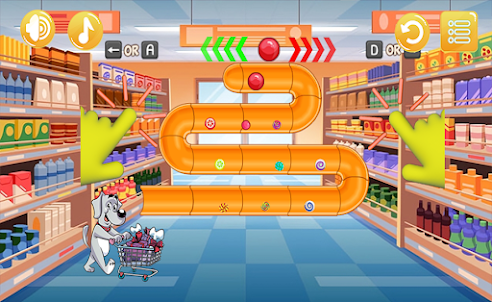 Dog Candy Shopping Game