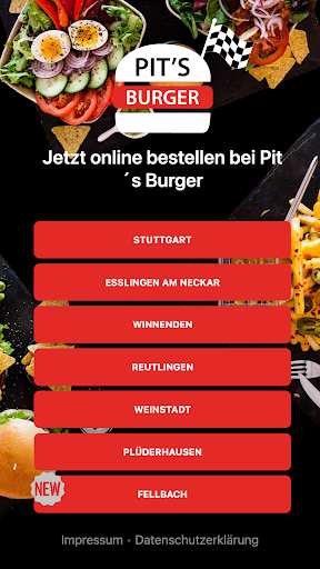 Android application Pit's Burger screenshort