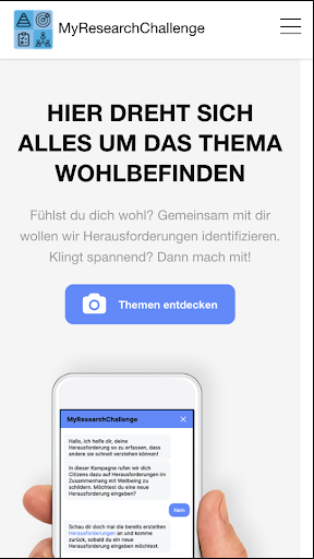Android application MyResearchChallenge screenshort