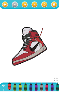 coloring sneakers