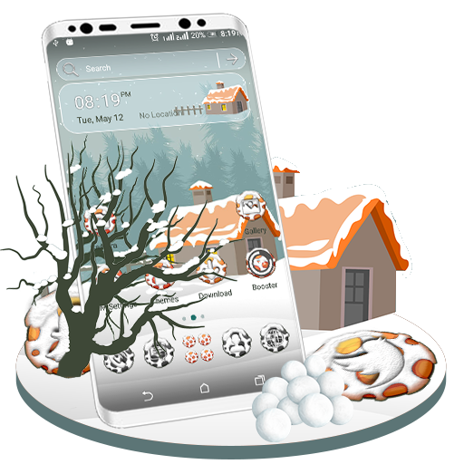 Winter House Launcher Theme logo