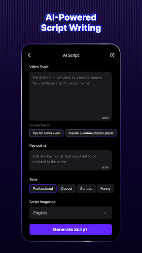 Screenshot of Blink Captions by Vozo AI