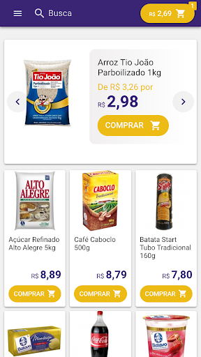 Android application Zoffi Supermercado Online screenshort