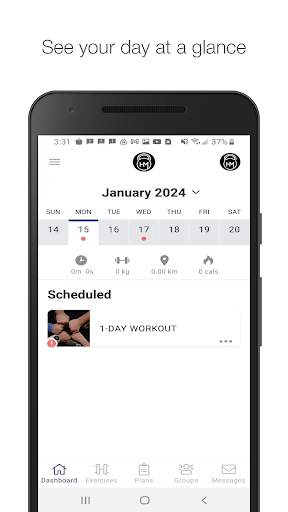 HM Fitness App Screen 2