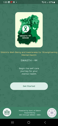Android application Swasth Maan screenshort