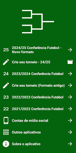 Visualização do aplicativo