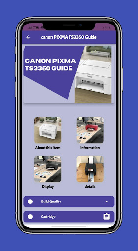 canon PIXMA TS3350 Guide Screen 2