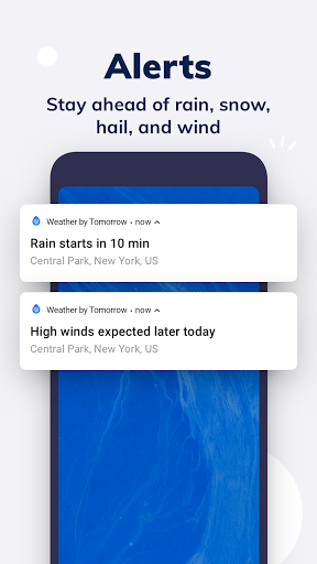 Tomorrow.io: Weather Forecast screen 1