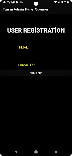 Tuana Admin Panel Scanner Screen 2