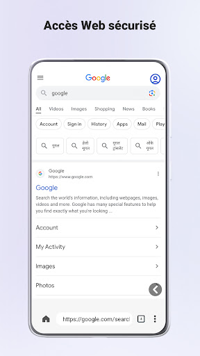 Aperçu de l'application