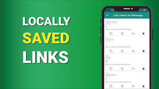 Android application Links Generator for WhatsA screenshort