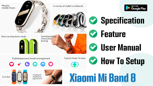 Xiaomi Mi Smart Band 8 Guide - Apps on Google Play