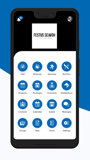 Android application Festus Seiwoh Coaching screenshort