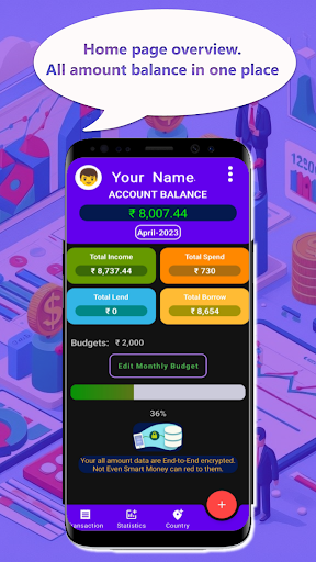 Android application Smart Money: Balanced money screenshort