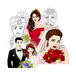 Cover Image of ดาวน์โหลด Bride & Groom Color By Number  APK