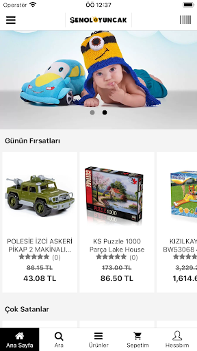 Android application Şenol Oyuncak B2B screenshort