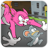 Crazy Pink Cat - Run & Shoot icon