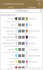 Screenshot 10 Resultados para Liga Europa android