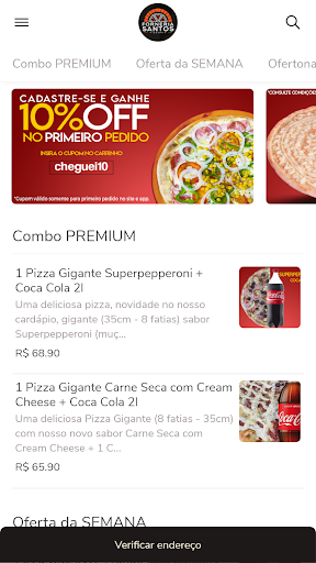 Android application Forneria Santos screenshort