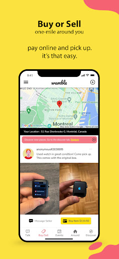 Wamble - one-mile around you Screen 2