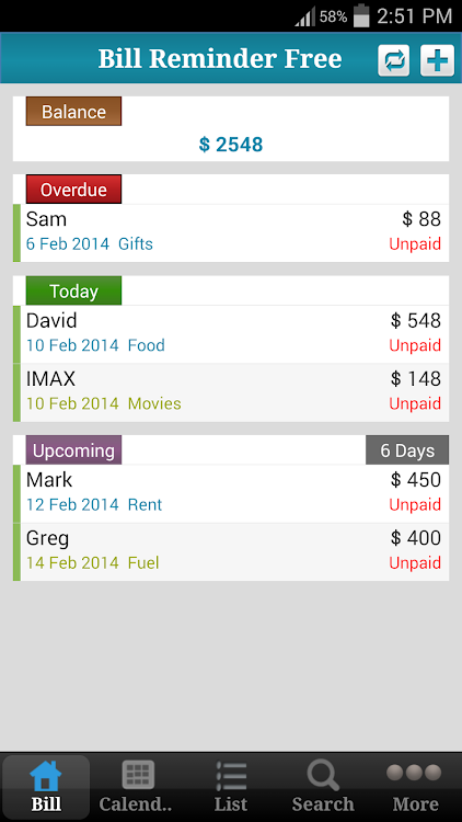 Bill Reminder Expense Manager - 2.4 - (Android)