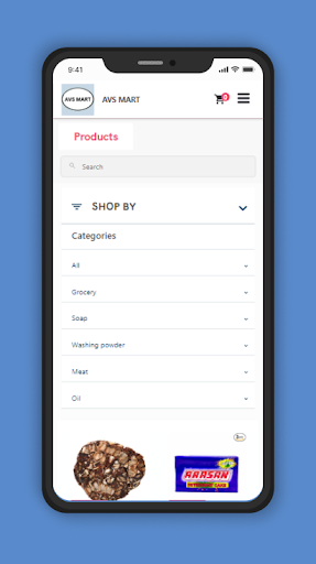 Android application AVS Mart screenshort