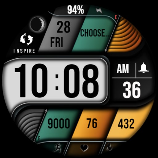 Modern Digital Watch Face IN21 Baixe no Windows