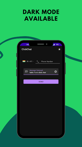 ClickChat with Unsaved Contact
