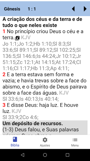 Android application Bíblia White Lite screenshort