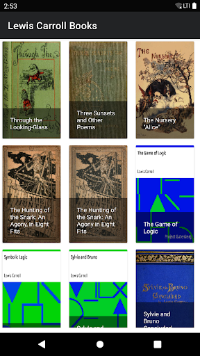 Lewis Carroll Books Screen 2