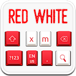 Cover Image of डाउनलोड Red White Keyboard 10001005 APK