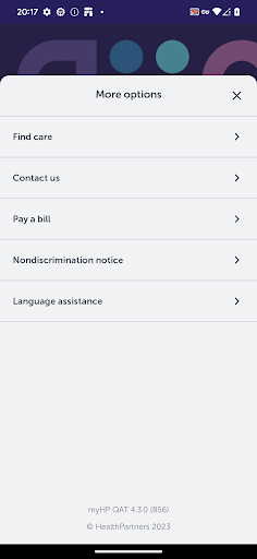 HealthPartners Screen 2