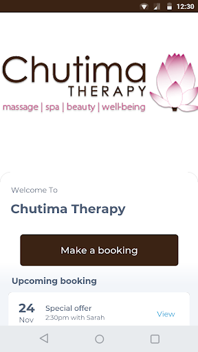 Android application Chutima Therapy screenshort