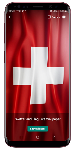 Swiss Flag Live Wallpaper Screen 2