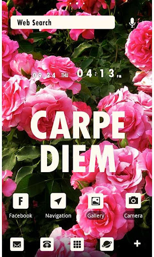 Android application Flower Theme-Carpe Diem- screenshort