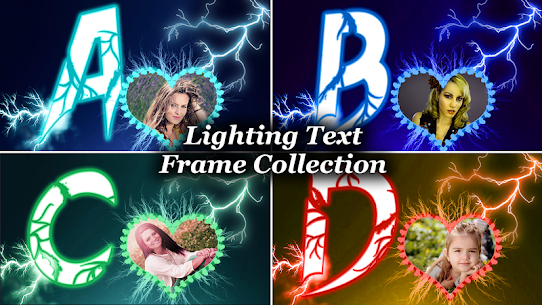 Lighting Text Frames Photo Editor Apk app for Android 2