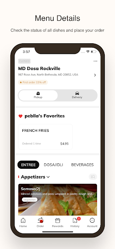 Screenshot of Amrutha MD Dosa