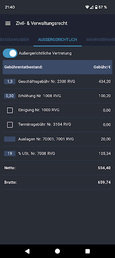 Prozesskostenrechner Screen 3