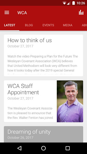 Android application Wesleyan Covenant screenshort