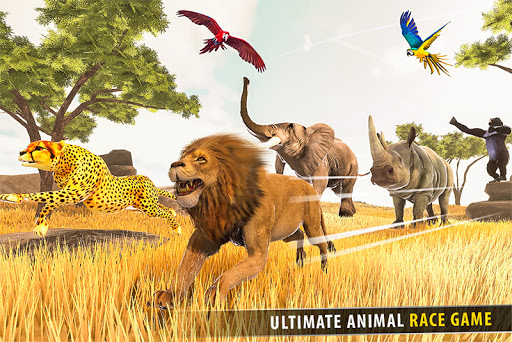 Télécharger la savane des courses d'animaux 3D APK MOD (Astuce) 1