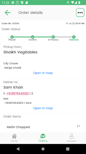 Foodsy India - Delivery Screen 3