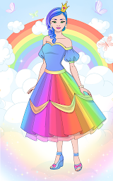 Princess Dress Up & Coloring
