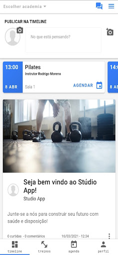 Android application Sereia Academia screenshort