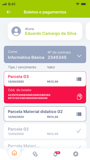 F10 Smart Aluno Screen 3