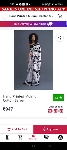 SAREES online shopping app india ??