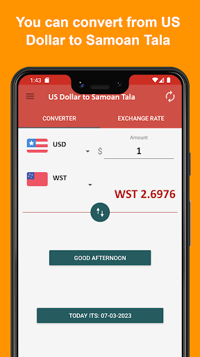 US Dollar to Samoan Tala Screen 2