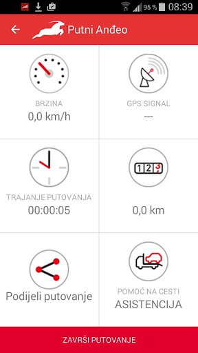 Android application Putni Anđeo screenshort
