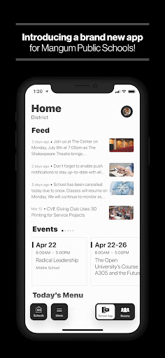Android application Mangum Public Schools screenshort