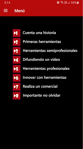 Android application Cómo hacer y editar vídeos screenshort